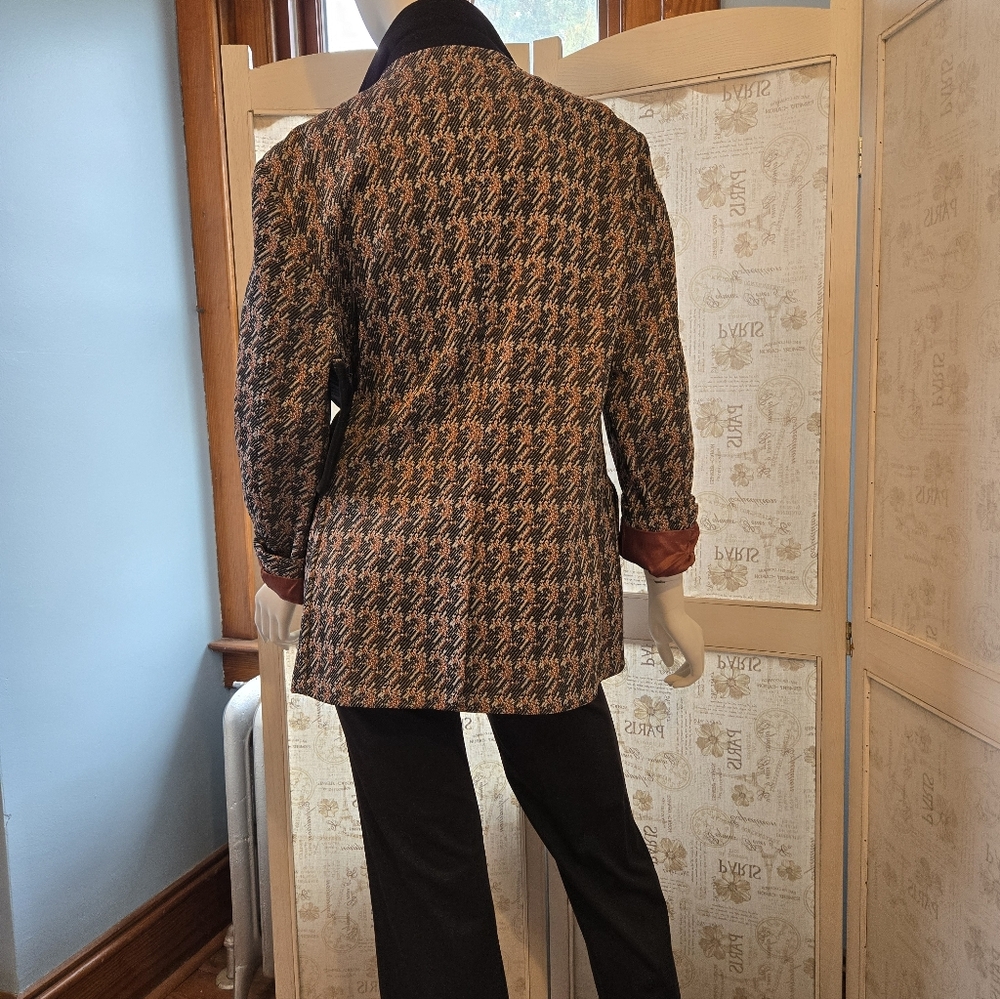 New Multicolor Oversized Patterned Blazer - image 4